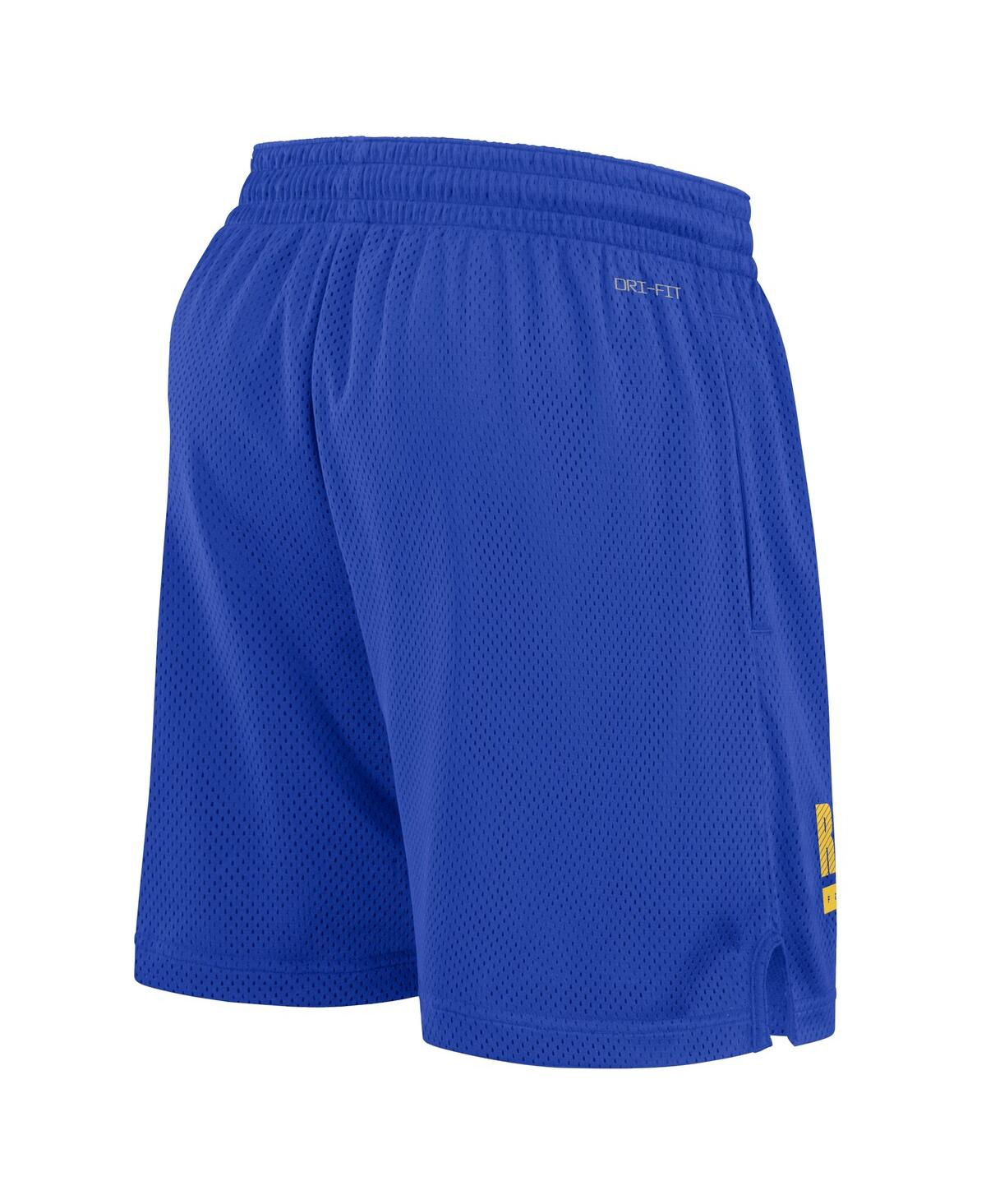 Nike Men'sLos Angeles Rams 2024 Sideline Performance Mesh Shorts - Royal, Gold