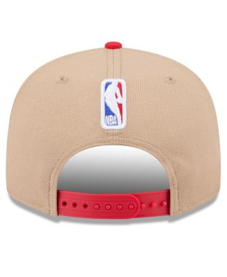 Men's Tan/Red Chicago Bulls 2024 NBA Draft 9FIFTY Snapback Hat