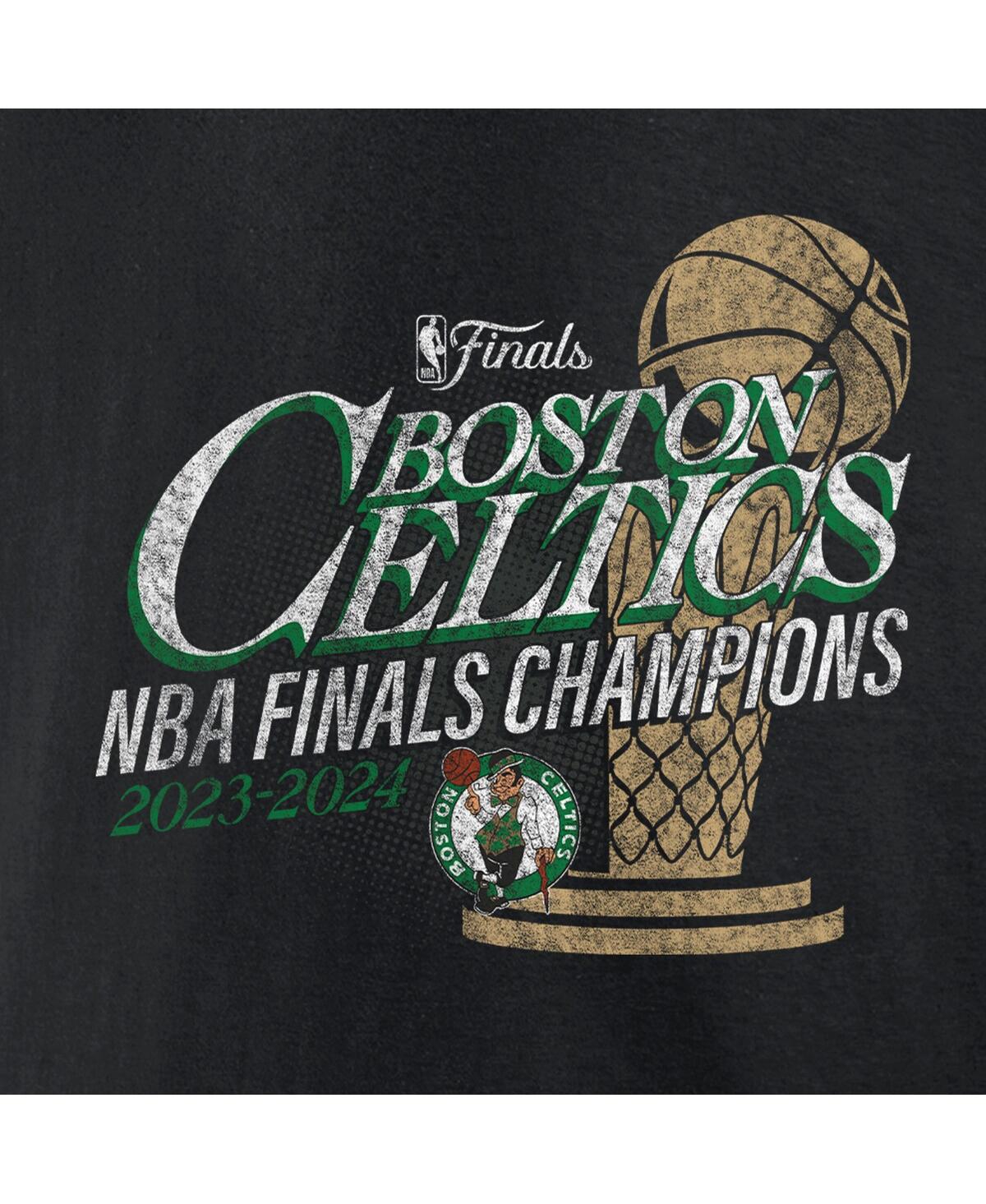 Fanatics Men's Black Boston Celtics 2024 Nba Finals Champions Fast Break Finish Trophy T-shirt In Black