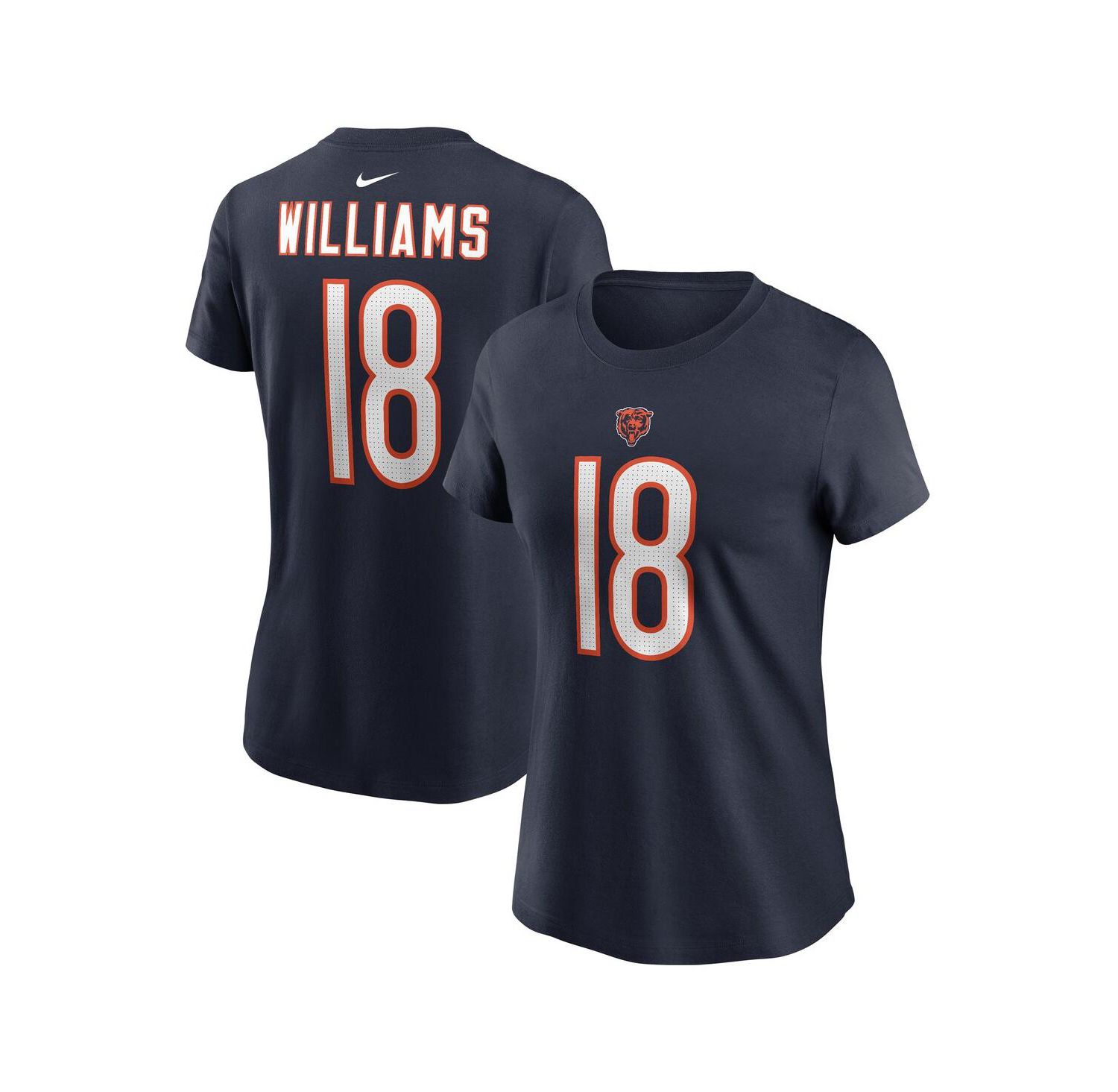 Nike Women's Caleb Williams Navy Chicago Bears 2024 NFL Draft First Round Pick Name & Number T-Shirt