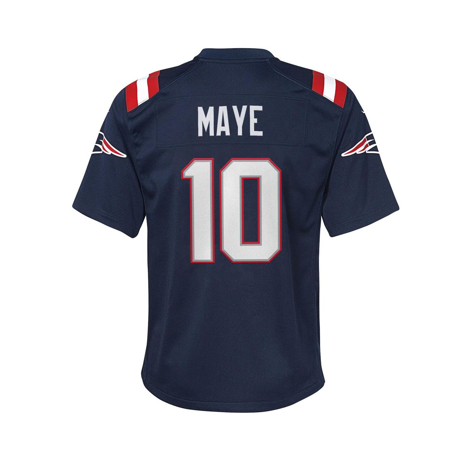 Big Boys and Girls Drake Maye Navy New England Patriots Player Game Jersey