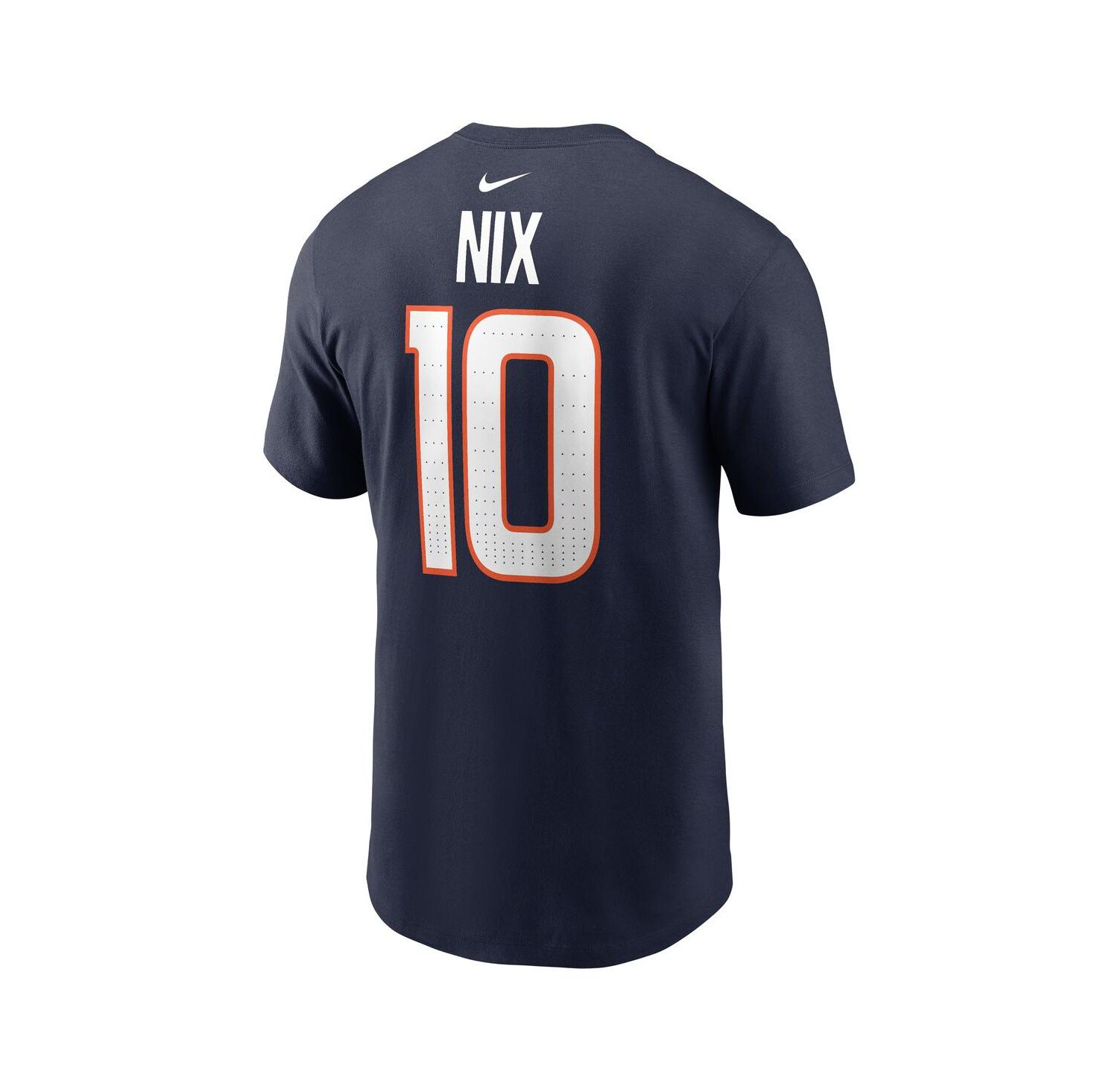 Men's Bo Nix Navy Denver Broncos 2024 NFL Draft Player Name & Number T-Shirt