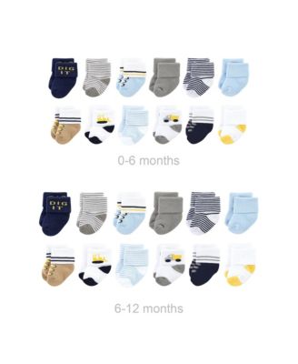 Luvable Friends Baby Boys Grow with Me Cotton Terry Socks - Bulldozer 40$