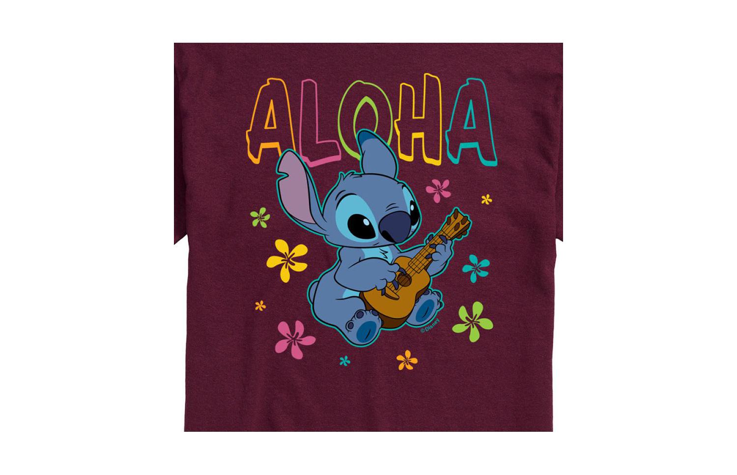 Hybrid Apparel Lilo and Stitch Mens Short Sleeve Tee