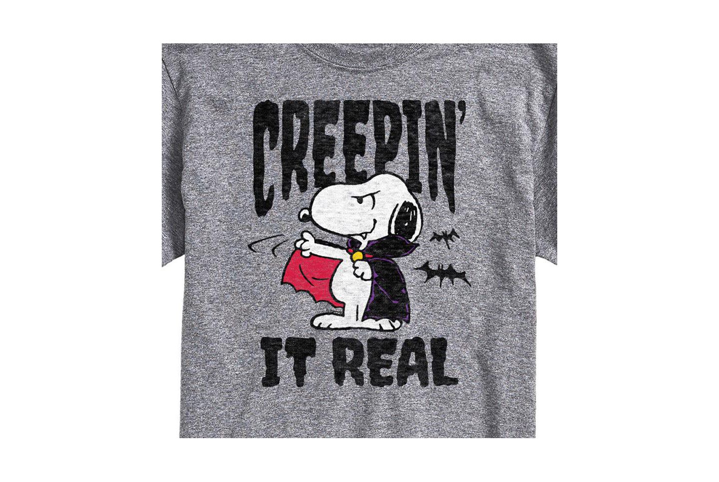 Мужская футболка AIRWAVES Hybrid Apparel Snoopy Vampire Short Sleeve, цвет: Серый — фото 3