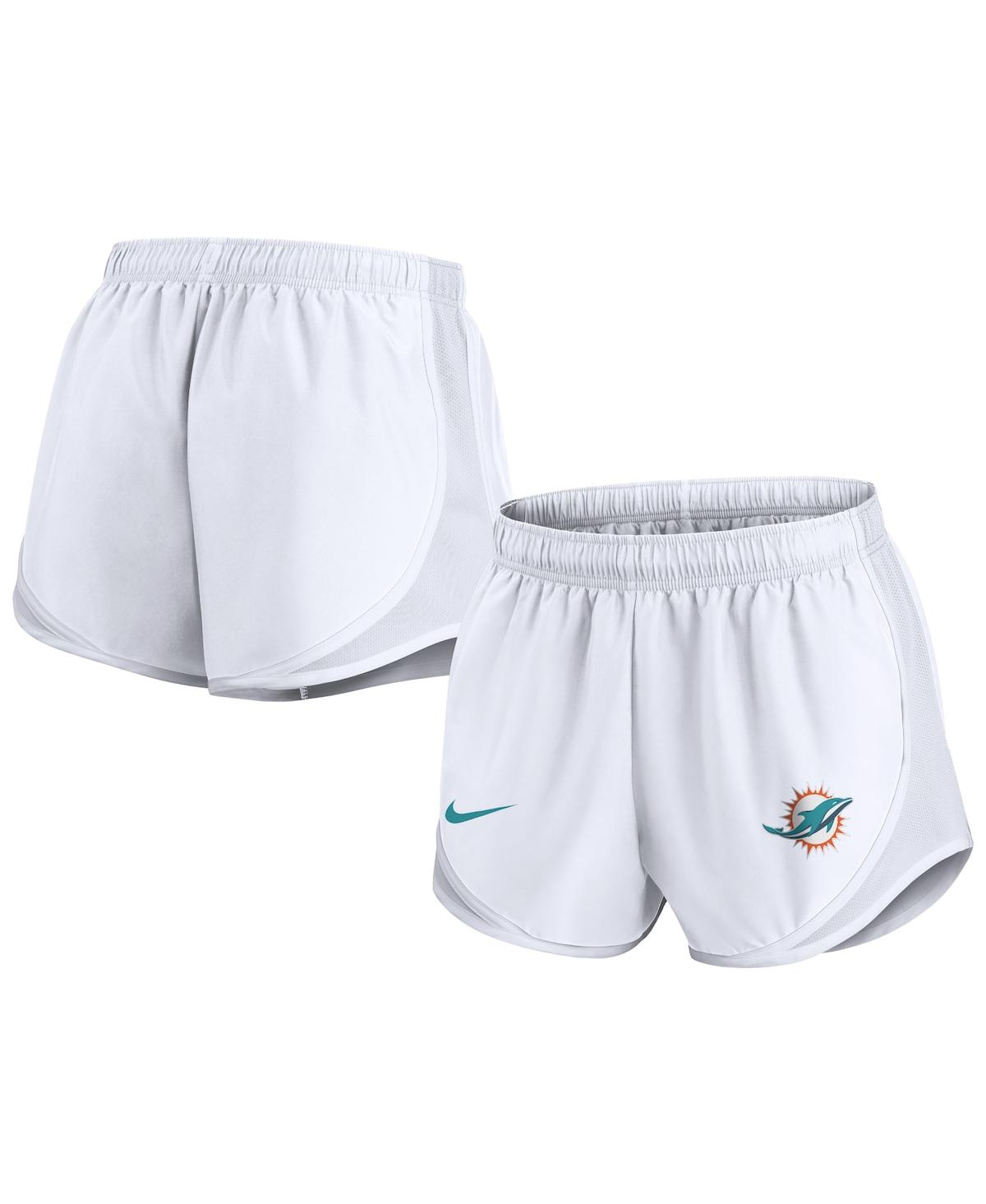 Women's White Miami Dolphins Tempo Shorts - White