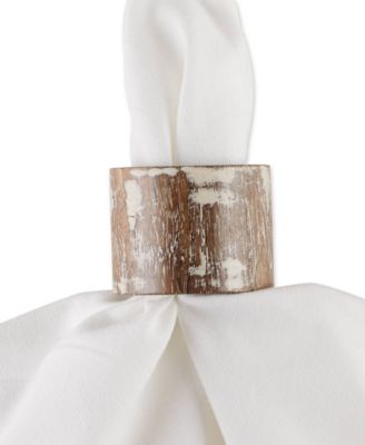 Wood Band Napkin Ring Set of 6