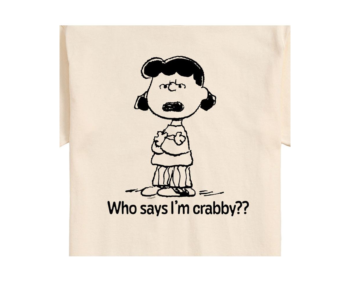 Airwaves Hybrid Apparel Peanuts Crabby Mens Short Sleeve Tee In Beige,khak
