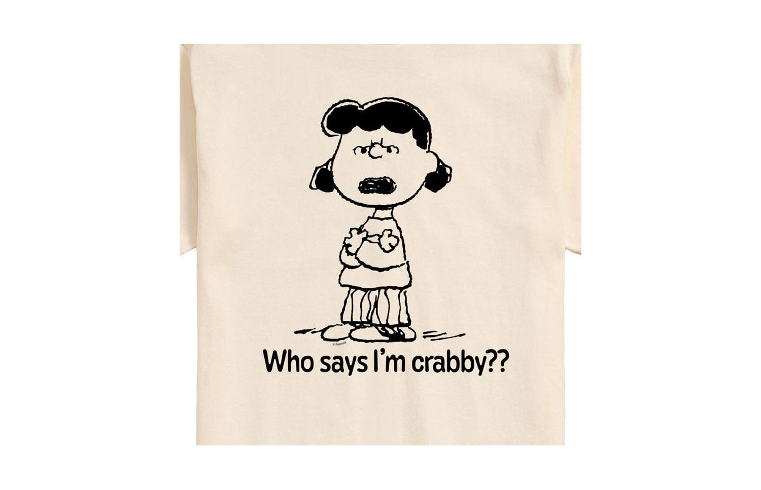 Hybrid Apparel Peanuts Crabby Mens Short Sleeve Tee