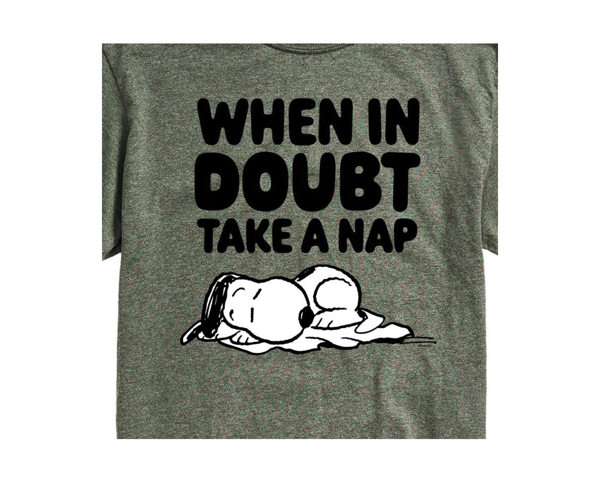 Airwaves Hybrid Apparel Peanuts Nap Mens Short Sleeve Tee In Green
