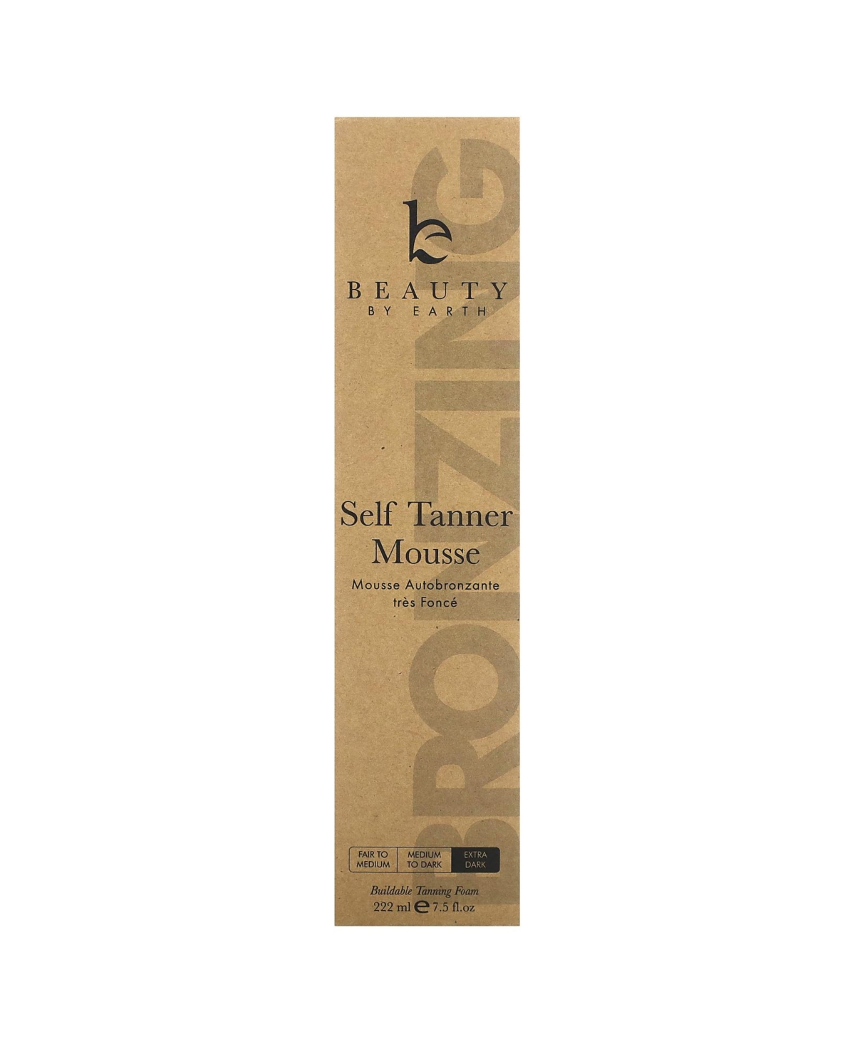 Beauty By Earth Self Tanner Mousse Extra Dark - 7.5 fl oz (222 ml)