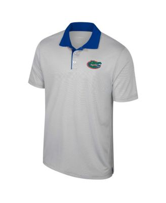 Men's Gray Miami Hurricanes Big Tall Tuck Striped Polo