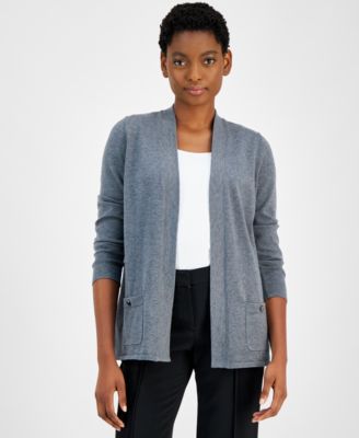 Open front cardigan petite best sale