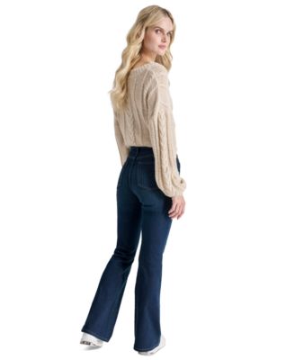 Petite Williamsburg High-Rise Flare-Leg Jeans