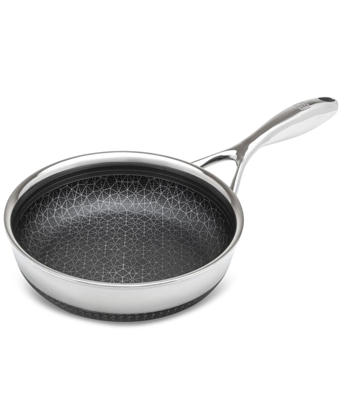 Livwell DiamondClad Hybrid Nonstick Stainless Steel Frying Pan with Tempered Glass Lid