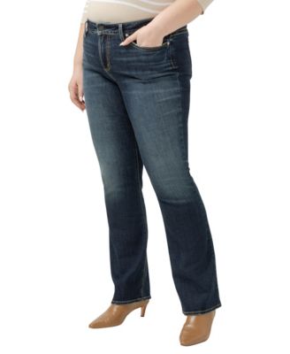 Plus Size Suki Mid Rise Curvy Fit Slim Bootcut Jeans