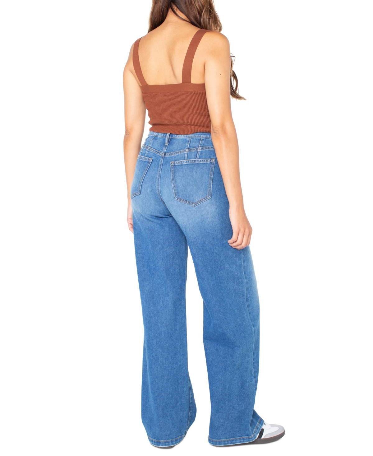 Celebrity Pink Juniors' Mid-Rise Wide-Leg Jeans