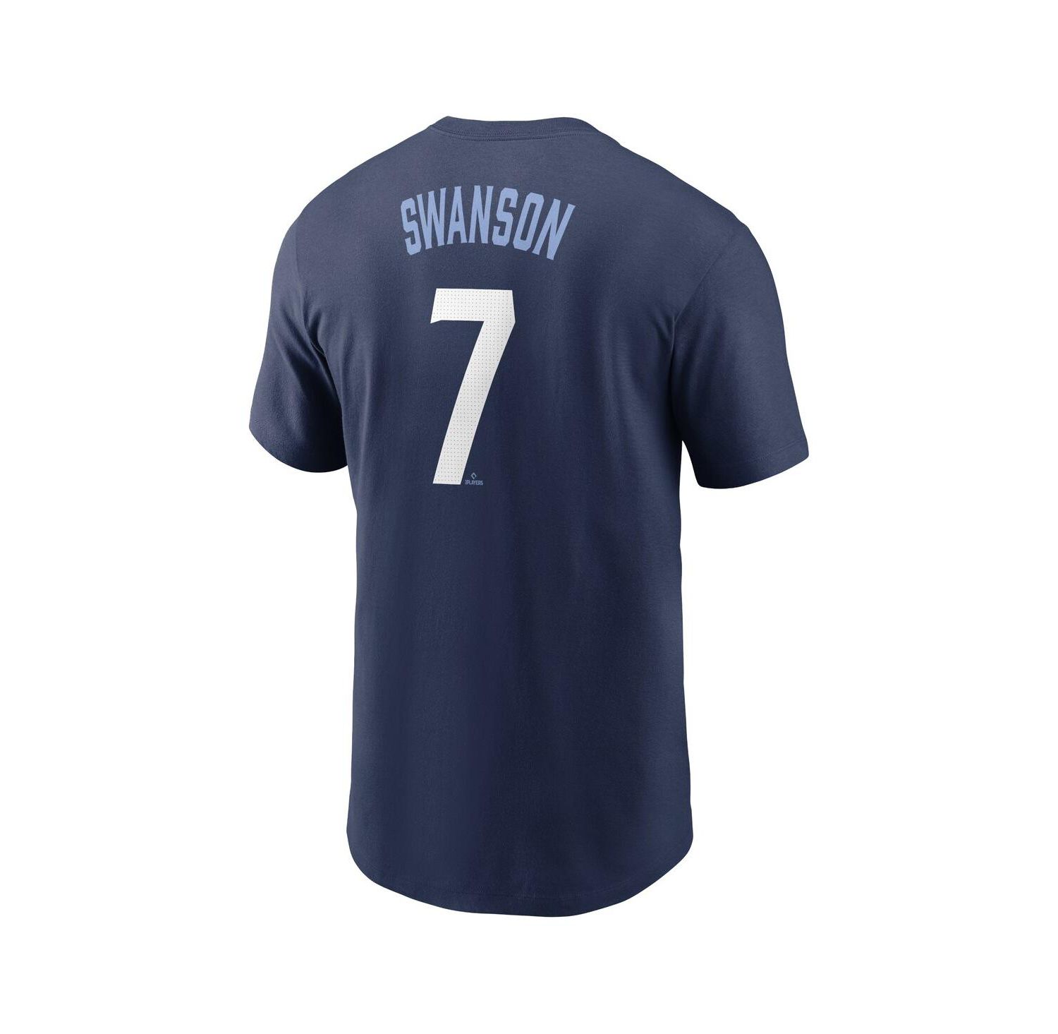Men's Dansby Swanson Navy Chicago Cubs City Connect Fuse Name & Number T-Shirt