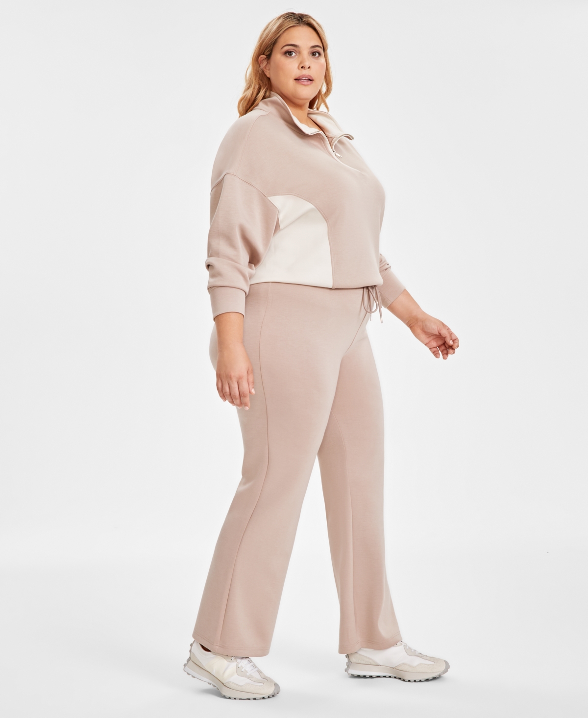 And Now This Trendy Plus Size Scuba Wide-Leg Pants, Created for Macy's
