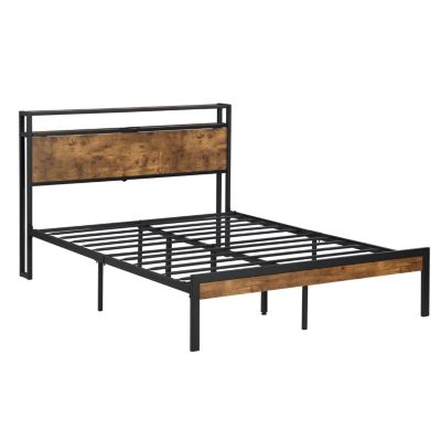  Metal Platform Bed with USB, Storage & Easy Assembly