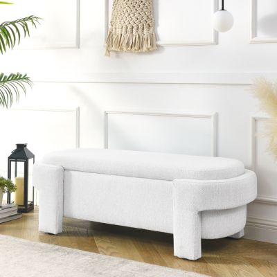 Upholstered Linen Storage Bench
