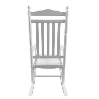  Balcony Porch Adult Rocking Chair - White