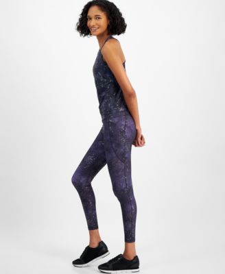 Women's Midnight Foil 7/8 Leggings, Created for Macy's 