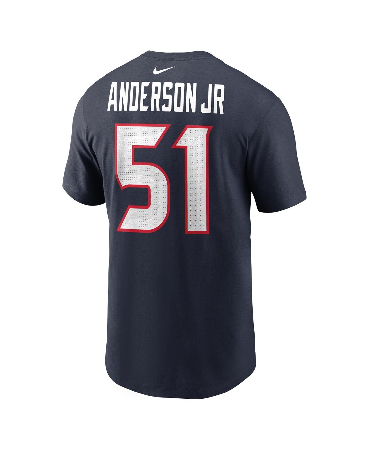 Nike Men's Will Anderson Jr.Houston Texans Player Name Number T-Shirt - Navy