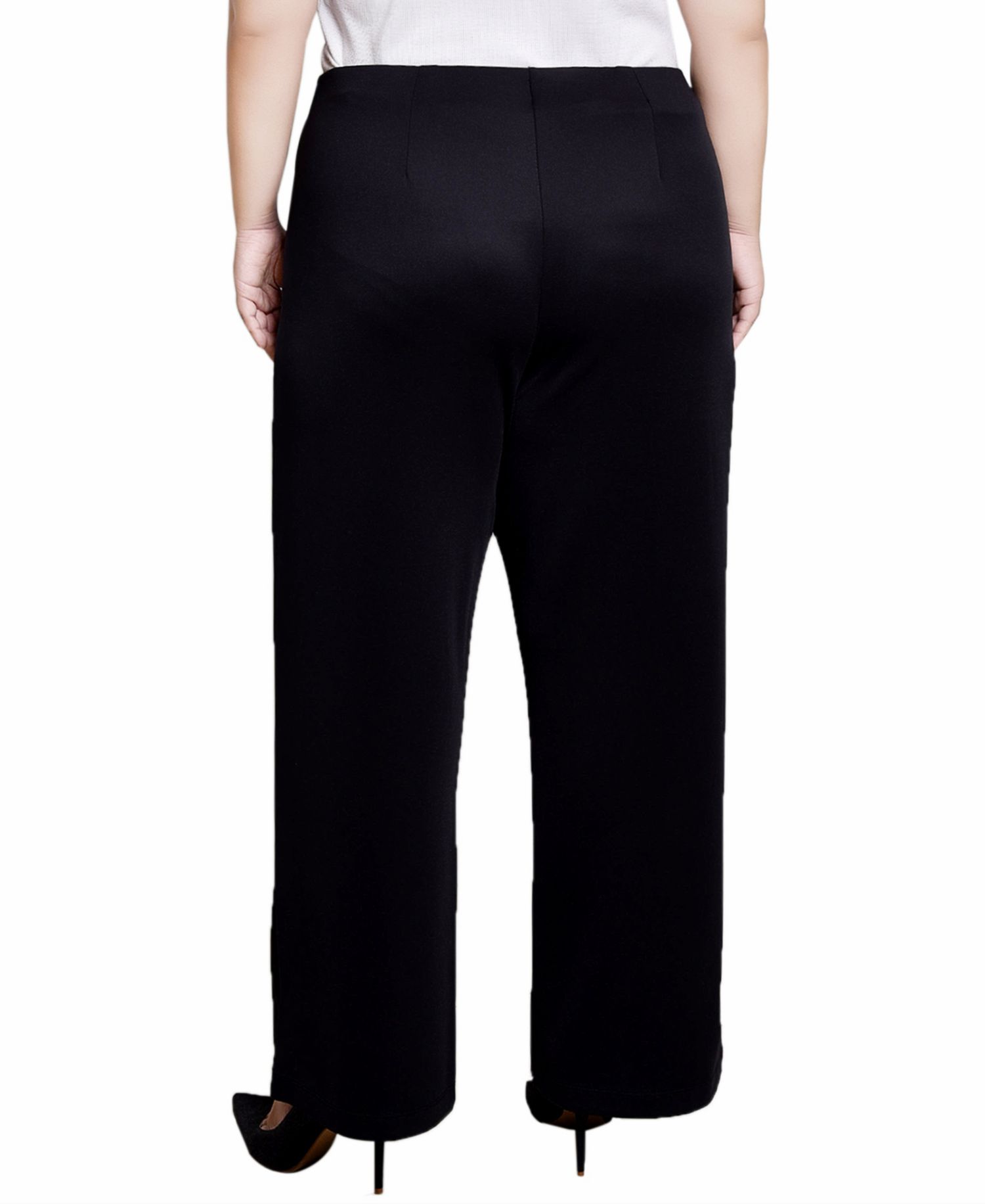 Plus Size Wide Leg Grommet Pants