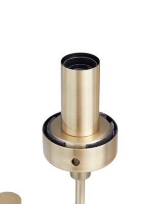 33" Metal Tall Accent Lamp with Cylinder Glass Shades