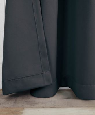 Solid Classic Modern Wrinkle Resistant Room Darkening 8-Piece Curtain Set with Grommet Header Top, 42" X 63"