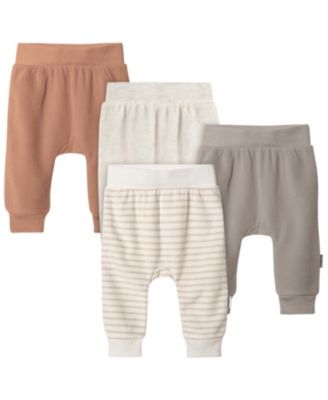 Baby Neutral Fleece Pants, 4-Pack