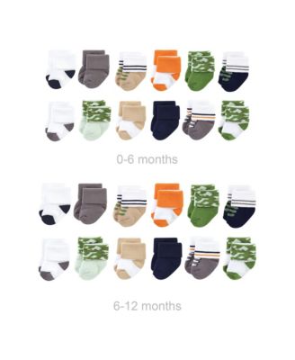 Luvable Friends Baby Boys Grow with Me Cotton Terry Socks - Camo 40$