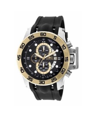 Men's I-Force Quartz Multifunction Black Dial Polyurethane Watch