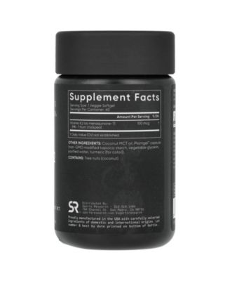 Vitamin K2 Plant-Based 100 mcg - 60 Veggie Softgels