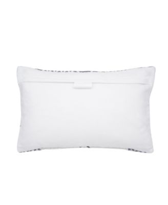 Sim Wave Slate Indoor/Outdoor Accent Pillow, 14" x 22"