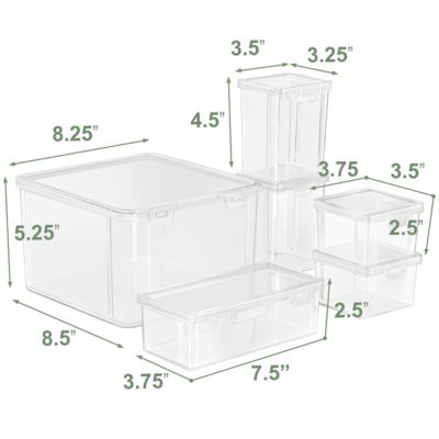 6-Piece Hardware Storage Container Set