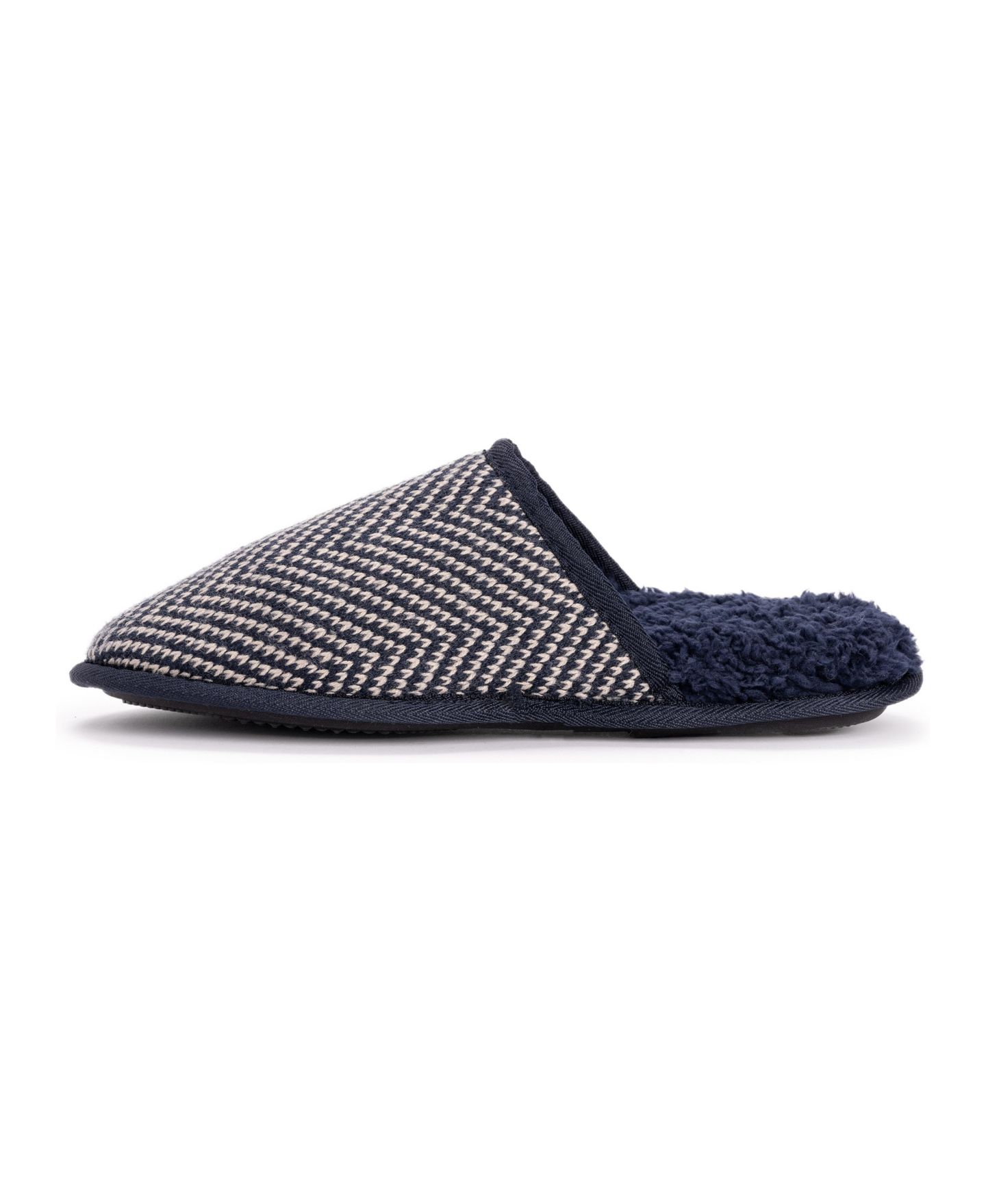 Мужские тапочки MUK LUKS Gavin Scuff Slippers, цвет: Тёмный сапфировый — фото 2