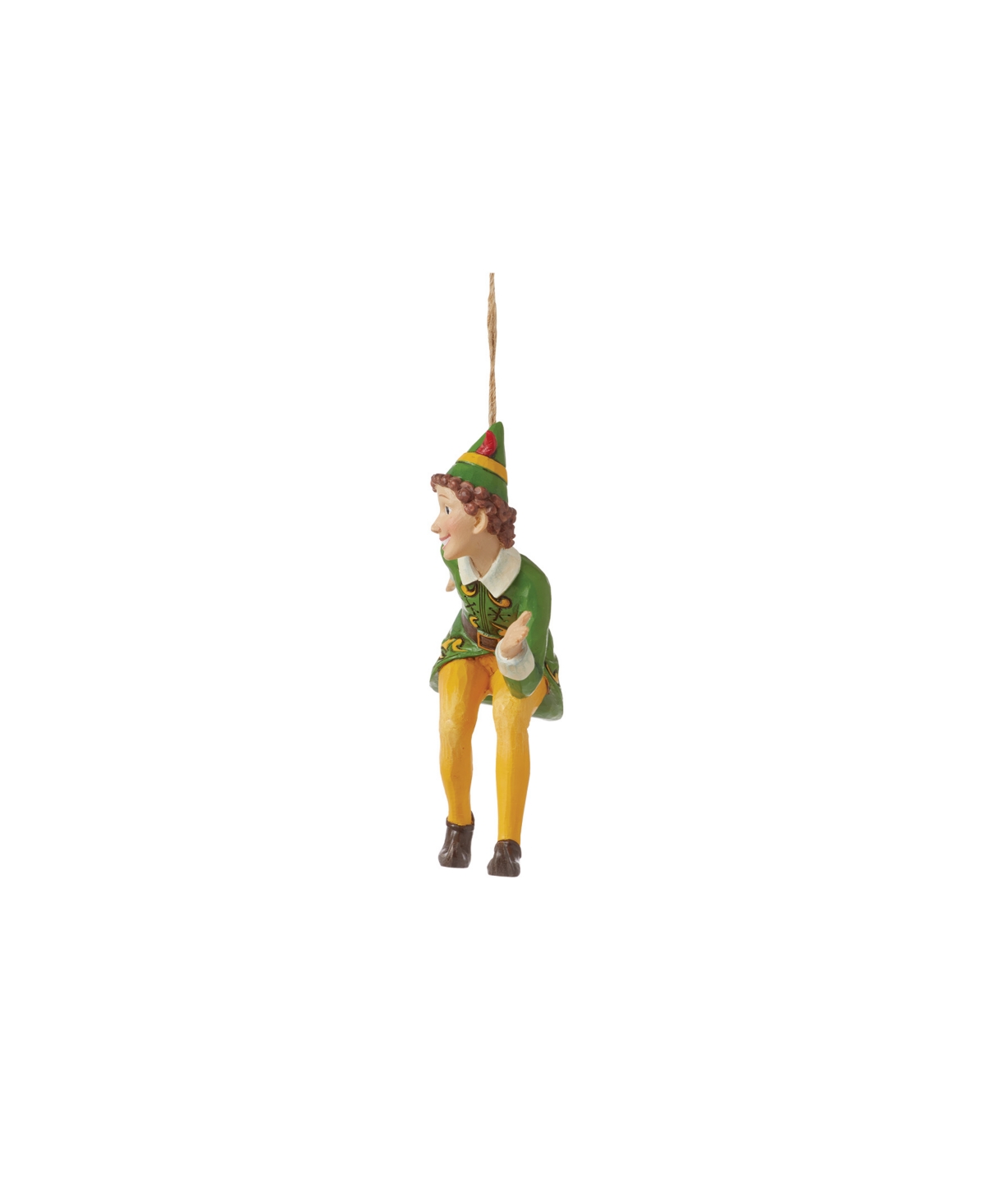 Jim Shore Buddy The Elf Crouching Holiday Ornament In Multi