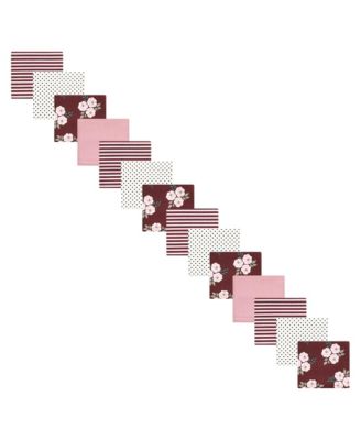 Girls 14Pk Flannel Receiving Blanket (Cotton Poly