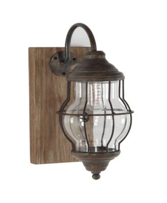 17" Metal  Battery Operated Accent Lamp with Included Fixed LED Light