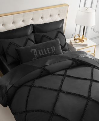 Diamond Ruffle 3 Piece Reversible Comforter Set, Full/Queen