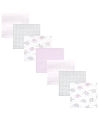 Girls 7Pk Flannel Receiving Blanket (Cotton Poly)