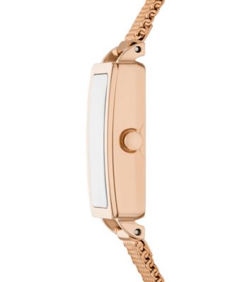 Women's Hagen Micro Two Hand Rose Gold-Tone Stainless Steel 30mm