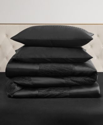 CLOSEOUT! Glam Night Stripe 4-Pc. Duvet Cover Set, Full/Queen