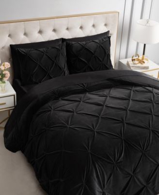 Kiss Pleat Plush 3-Pc. Comforter Set, Full/Queen