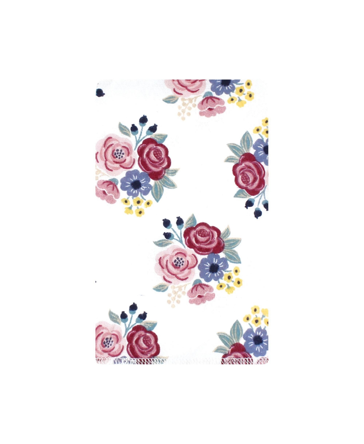 Hudson Baby Girls 10-Piece Flannel Cotton-Poly Burp Cloth Blend