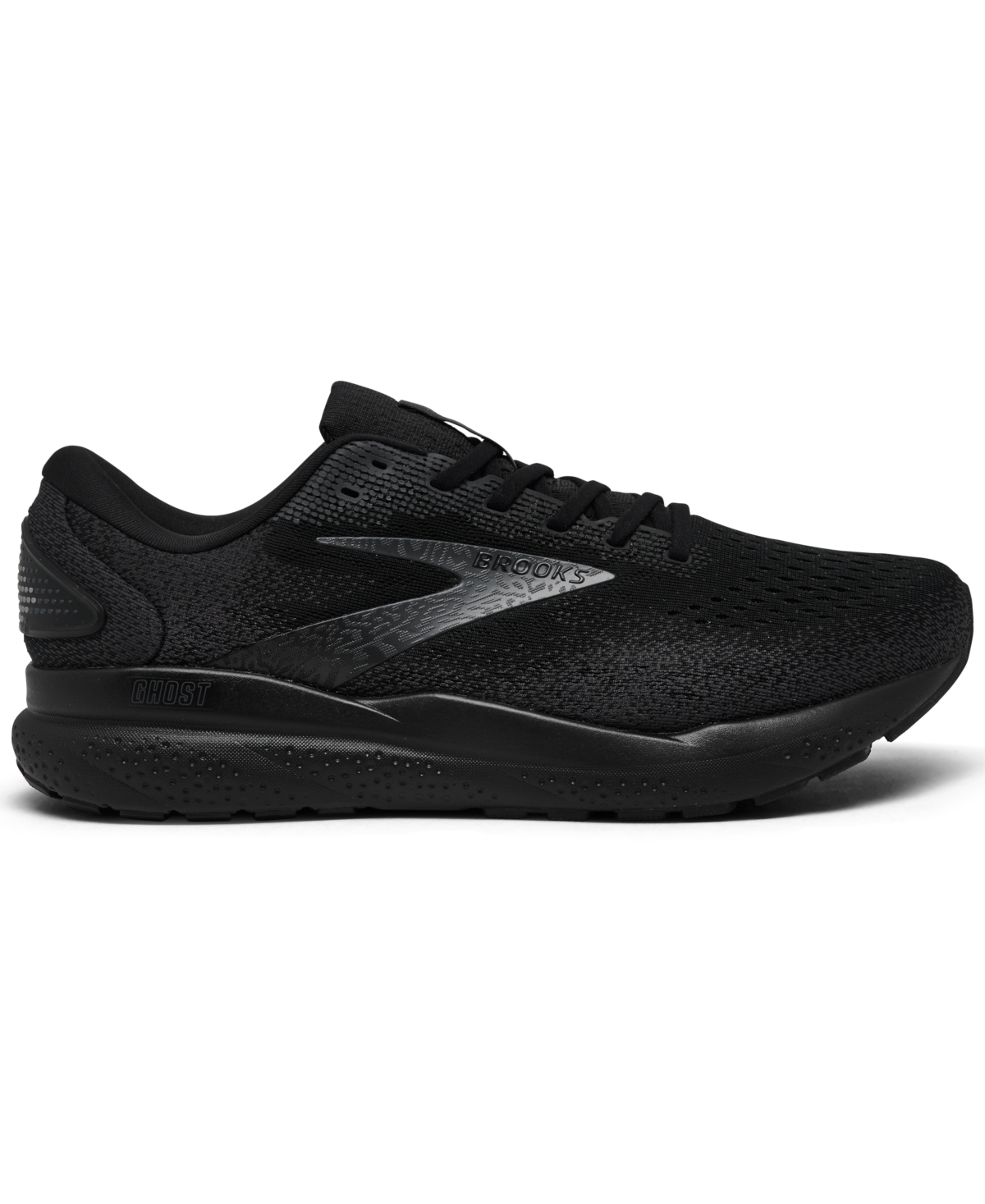 Brooks Women's Ghost 16 Running Shoes In Black/black/ebony In Black