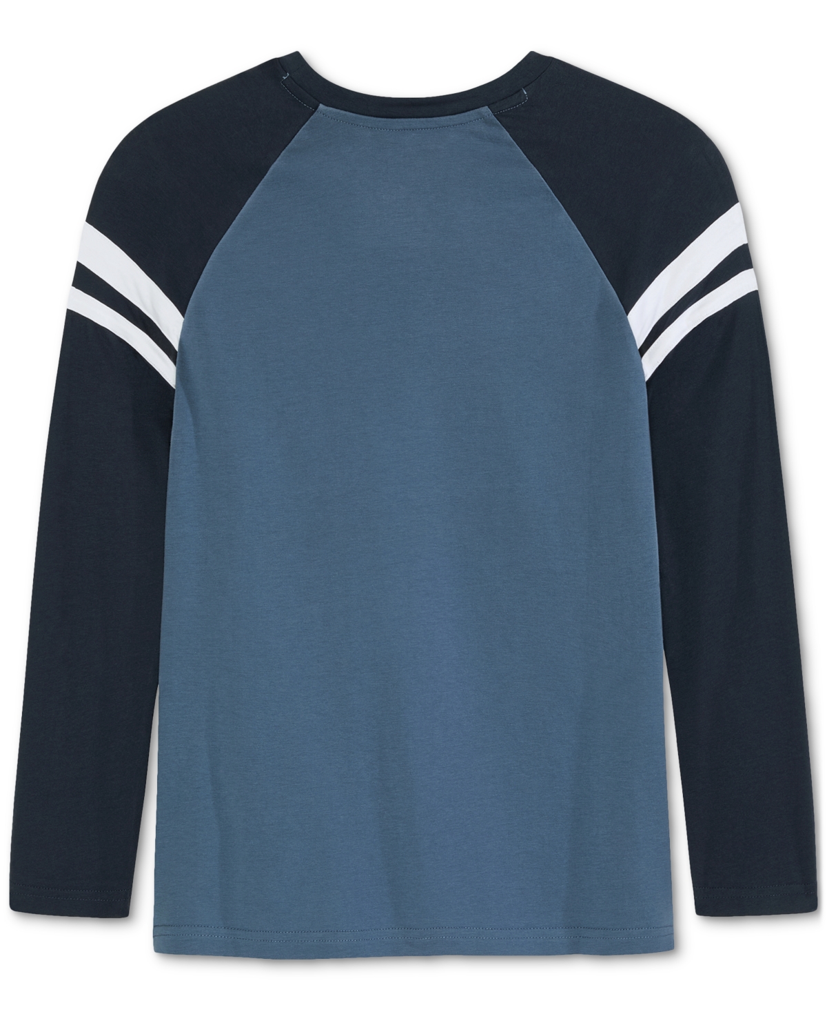 Puma Big Boys Squad Raglan Sleeve Taped Long-Sleeve T-Shirt -grey