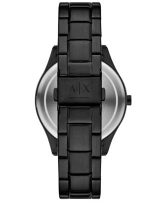 Men's Quartz Multifunction Black Stainless Steel 42MM